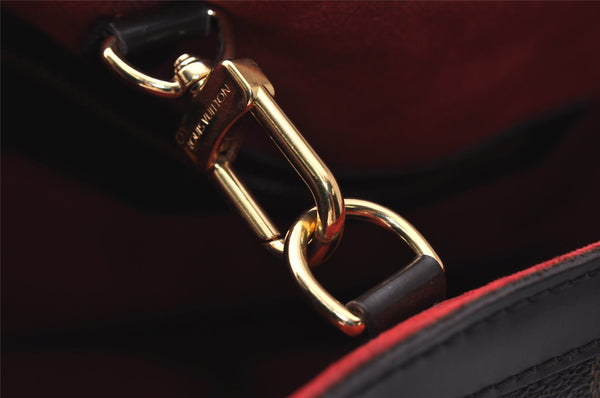 Authentic Louis Vuitton Damier Hampstead MM Shoulder Tote Bag N51204 LV 8919J