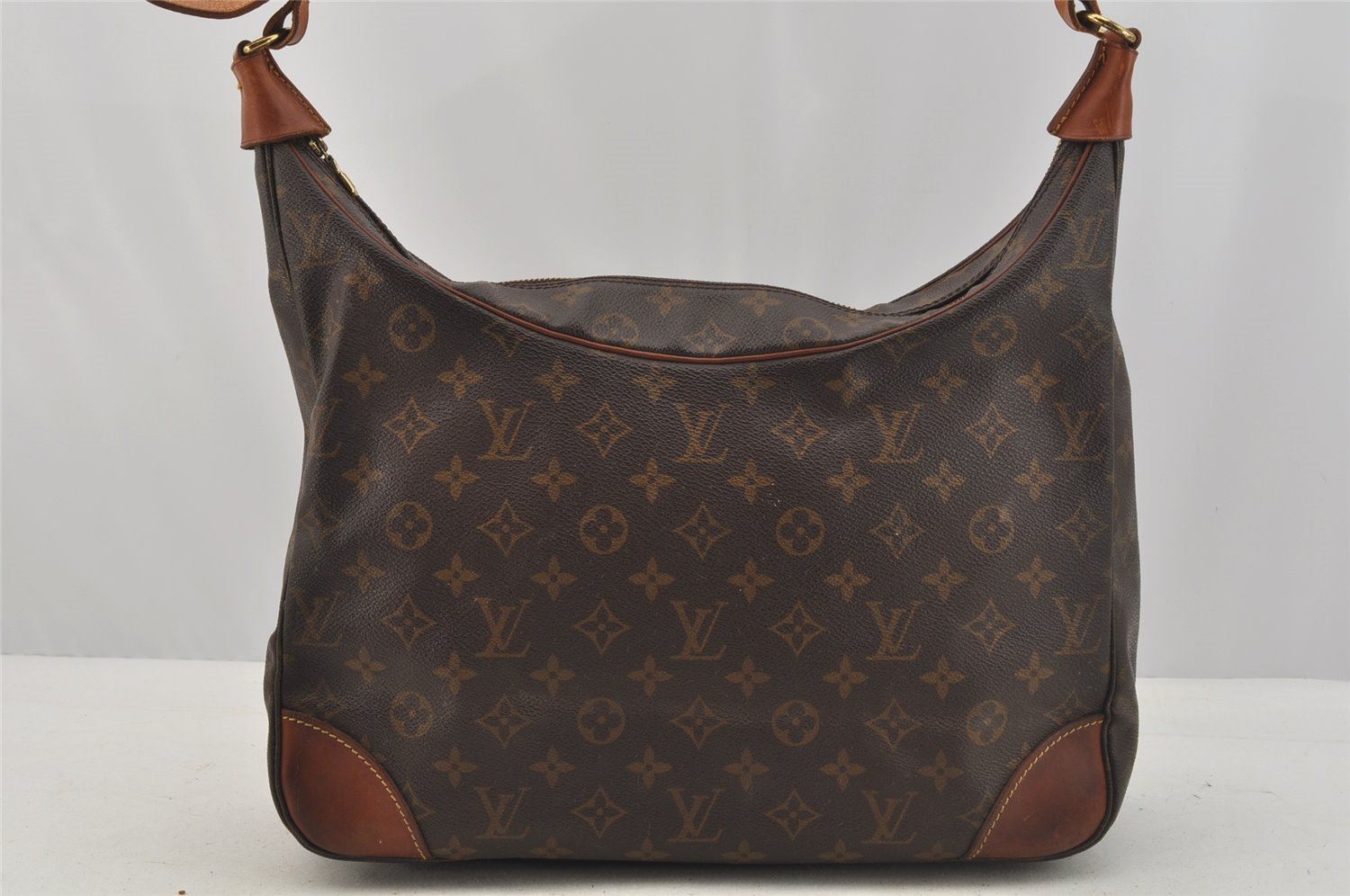 Authentic Louis Vuitton Monogram Boulogne 35 Shoulder Cross Bag M51260 LV 8920I