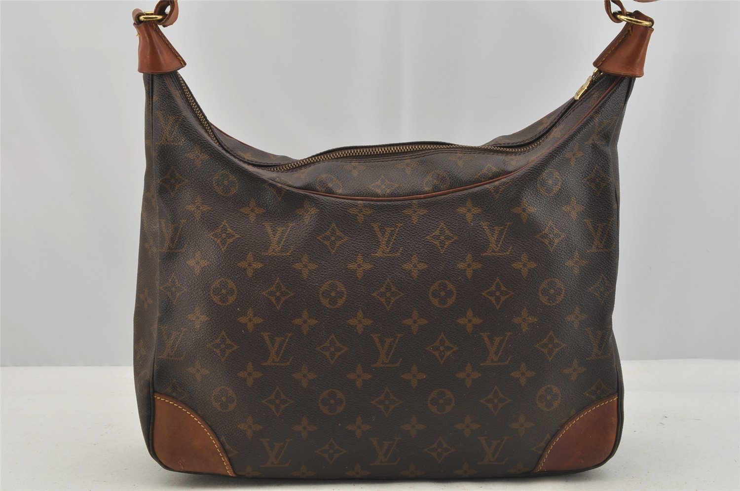 Authentic Louis Vuitton Monogram Boulogne 35 Shoulder Cross Bag M51260 LV 8920I