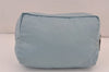 Authentic PRADA Vintage Nylon Tessuto Enamel Pouch Purse Light Blue 8920J