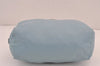 Authentic PRADA Vintage Nylon Tessuto Enamel Pouch Purse Light Blue 8920J