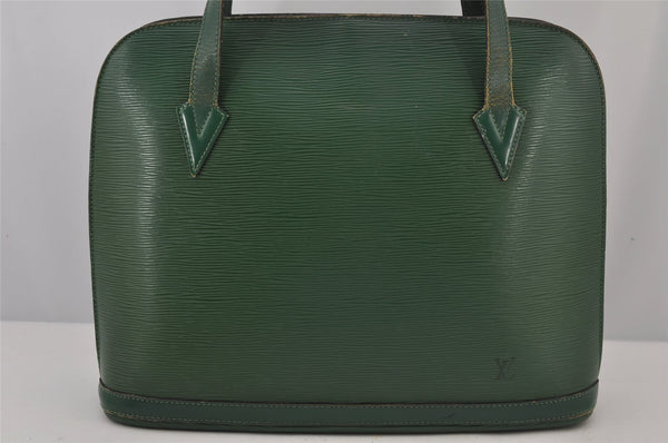 Authentic Louis Vuitton Epi Lussac Shoulder Tote Bag Green M52284 LV 8921J