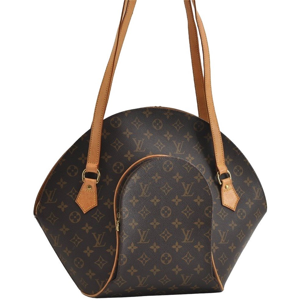 Authentic Louis Vuitton Monogram Ellipse Shopping Shoulder Bag M51128 LV 8922I