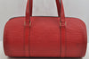 Authentic Louis Vuitton Epi Soufflot Hand Bag Red M52227 LV 8922J