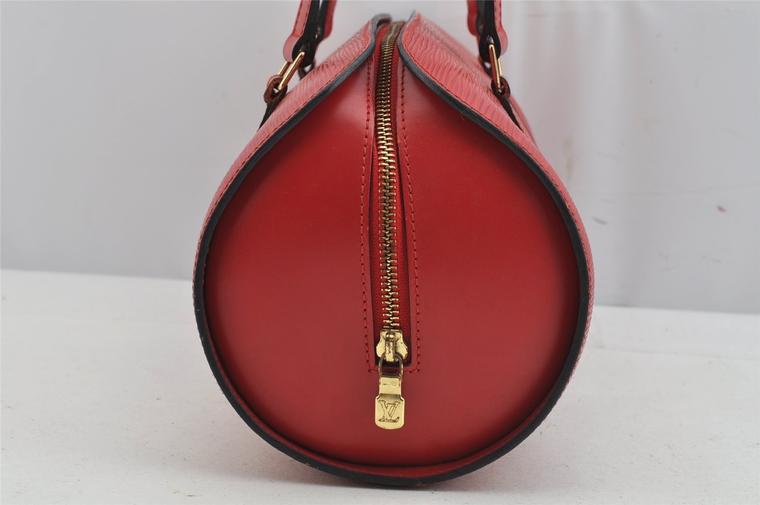Authentic Louis Vuitton Epi Soufflot Hand Bag Red M52227 LV 8922J