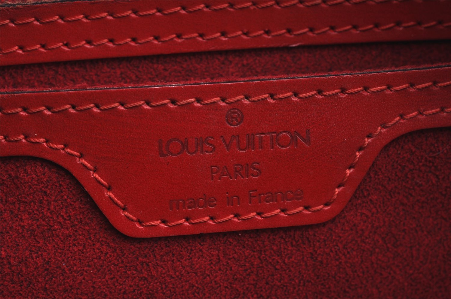 Authentic Louis Vuitton Epi Soufflot Hand Bag Red M52227 LV 8922J