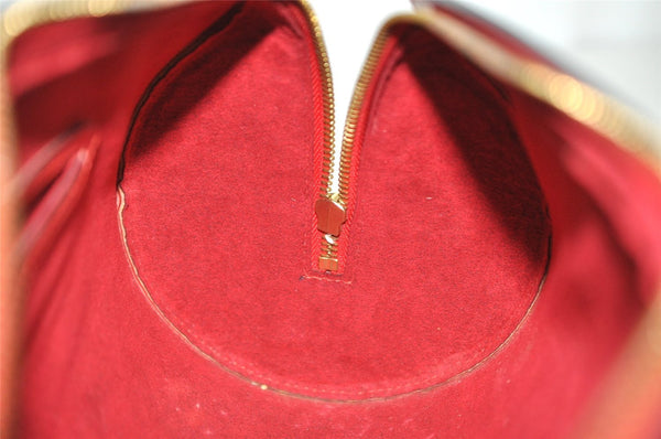 Authentic Louis Vuitton Epi Soufflot Hand Bag Red M52227 LV 8922J