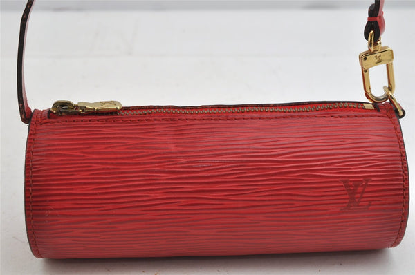 Authentic Louis Vuitton Epi Soufflot Hand Bag Red M52227 LV 8922J