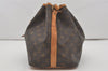 Authentic Louis Vuitton Monogram Petit Noe M42226 Shoulder Drawstring Bag 8925I