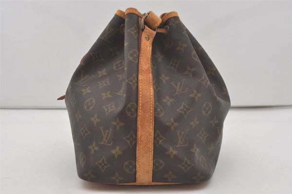 Authentic Louis Vuitton Monogram Petit Noe M42226 Shoulder Drawstring Bag 8925I