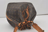 Authentic Louis Vuitton Monogram Petit Noe M42226 Shoulder Drawstring Bag 8925I