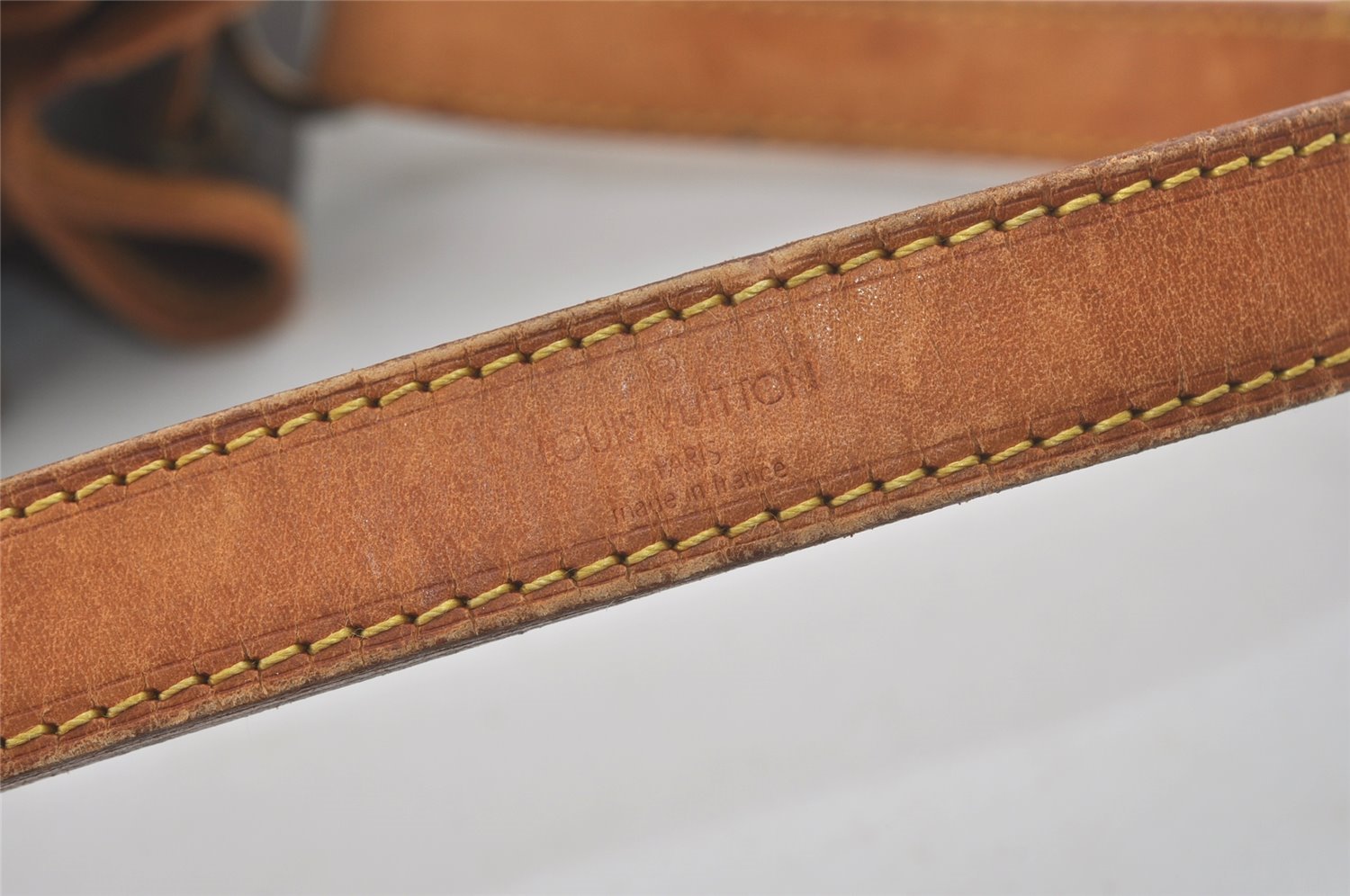 Authentic Louis Vuitton Monogram Petit Noe M42226 Shoulder Drawstring Bag 8925I