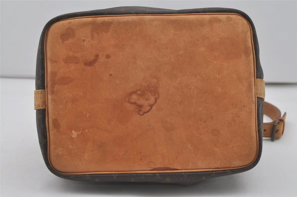 Authentic Louis Vuitton Monogram Petit Noe M42226 Shoulder Drawstring Bag 8925I