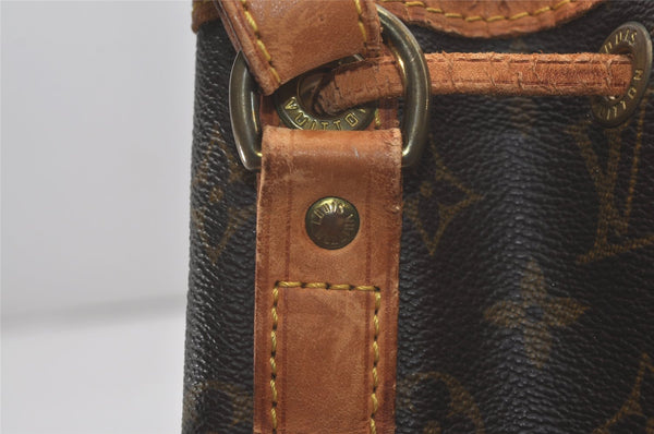Authentic Louis Vuitton Monogram Petit Noe M42226 Shoulder Drawstring Bag 8925I