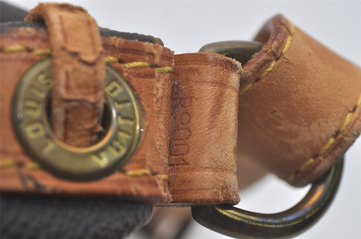 Authentic Louis Vuitton Monogram Petit Noe M42226 Shoulder Drawstring Bag 8925I