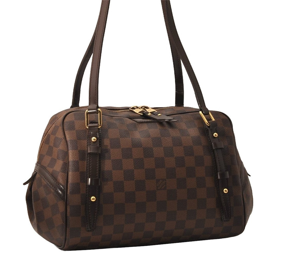 Authentic Louis Vuitton Damier Rivington GM Shoulder Bag N41158 LV 8926J