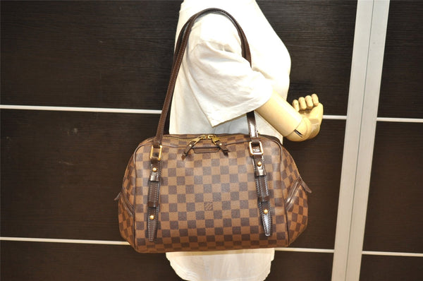 Authentic Louis Vuitton Damier Rivington GM Shoulder Bag N41158 LV 8926J