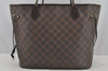 Authentic Louis Vuitton Damier Neverfull MM Shoulder Tote Bag N51105 LV 8928I