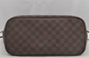 Authentic Louis Vuitton Damier Neverfull MM Shoulder Tote Bag N51105 LV 8928I