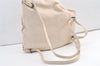 Authentic BOTTEGA VENETA Vintage Cervo Drawstring Backpack Leather White 8928J