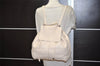 Authentic BOTTEGA VENETA Vintage Cervo Drawstring Backpack Leather White 8928J