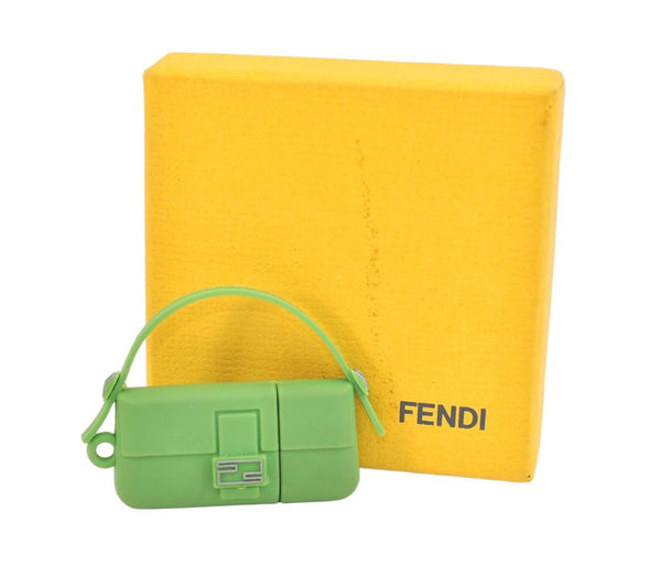 Authentic FENDI Mamma Baguette USB Memory Rubber Light Green Box 8928K