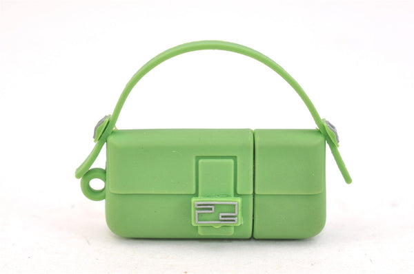 Authentic FENDI Mamma Baguette USB Memory Rubber Light Green Box 8928K