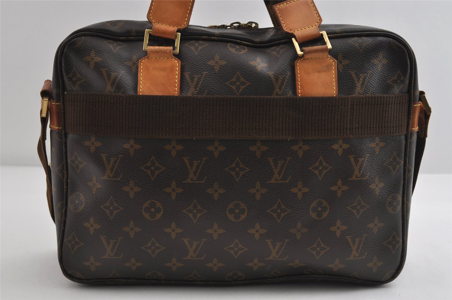 Authentic Louis Vuitton Monogram Sac Bosphore 2Way Hand Bag M40043 LV 8929I