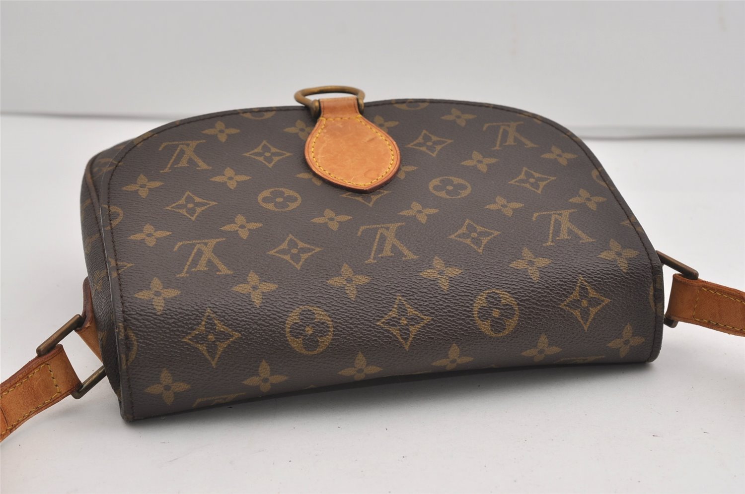 Auth Louis Vuitton Monogram Saint Cloud GM Shoulder Cross Bag Old Model LV 8930I