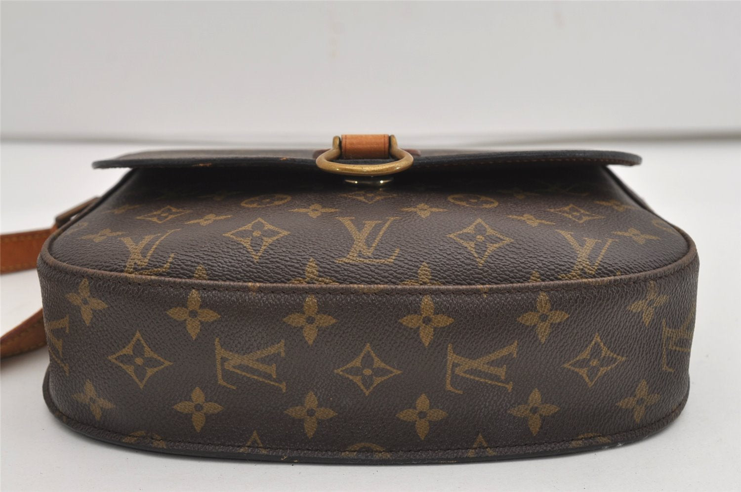 Auth Louis Vuitton Monogram Saint Cloud GM Shoulder Cross Bag Old Model LV 8930I