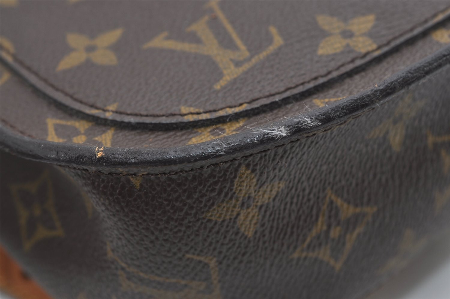 Auth Louis Vuitton Monogram Saint Cloud GM Shoulder Cross Bag Old Model LV 8930I