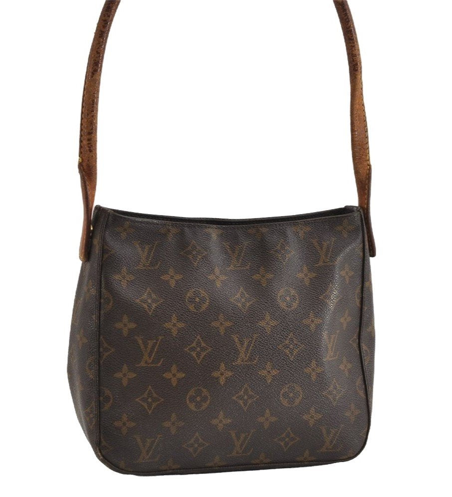 Authentic Louis Vuitton Monogram Looping MM Shoulder Bag M51146 LV 8931I