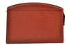 Authentic Louis Vuitton Epi Trousse Crete Clutch Bag Brown M48403 LV 8932I