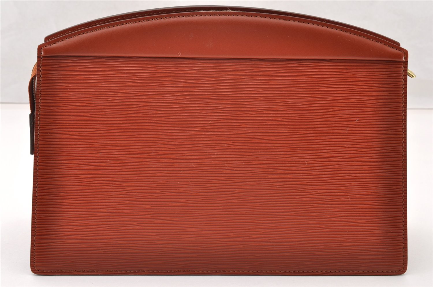 Authentic Louis Vuitton Epi Trousse Crete Clutch Bag Brown M48403 LV 8932I