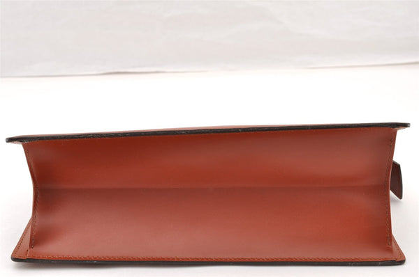 Authentic Louis Vuitton Epi Trousse Crete Clutch Bag Brown M48403 LV 8932I