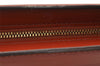 Authentic Louis Vuitton Epi Trousse Crete Clutch Bag Brown M48403 LV 8932I