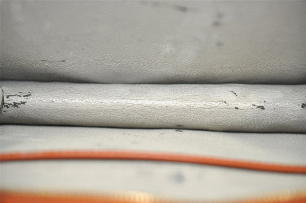 Authentic Louis Vuitton Epi Trousse Crete Clutch Bag Brown M48403 LV 8932I