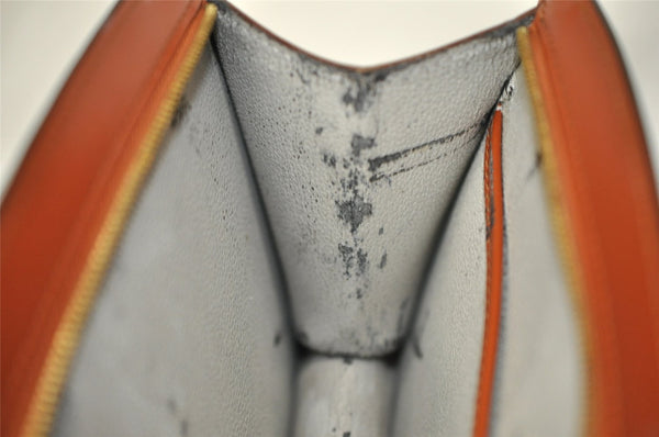 Authentic Louis Vuitton Epi Trousse Crete Clutch Bag Brown M48403 LV 8932I