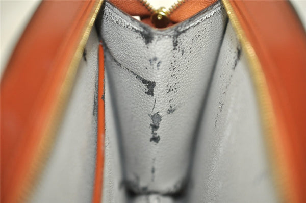 Authentic Louis Vuitton Epi Trousse Crete Clutch Bag Brown M48403 LV 8932I