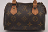 Authentic Louis Vuitton Monogram Mini Speedy Hand Bag Purse Old Model Junk 8933I