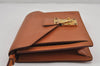 Auth Louis Vuitton Epi Pochette Sellier Dragonne Clutch Bag M52618 Brown 8933J