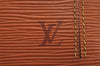 Auth Louis Vuitton Epi Pochette Sellier Dragonne Clutch Bag M52618 Brown 8933J
