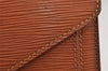 Auth Louis Vuitton Epi Pochette Sellier Dragonne Clutch Bag M52618 Brown 8933J