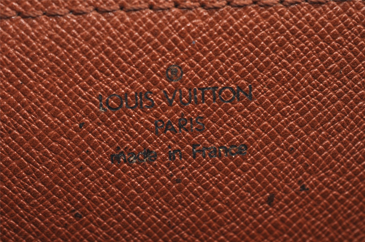 Auth Louis Vuitton Epi Pochette Sellier Dragonne Clutch Bag M52618 Brown 8933J