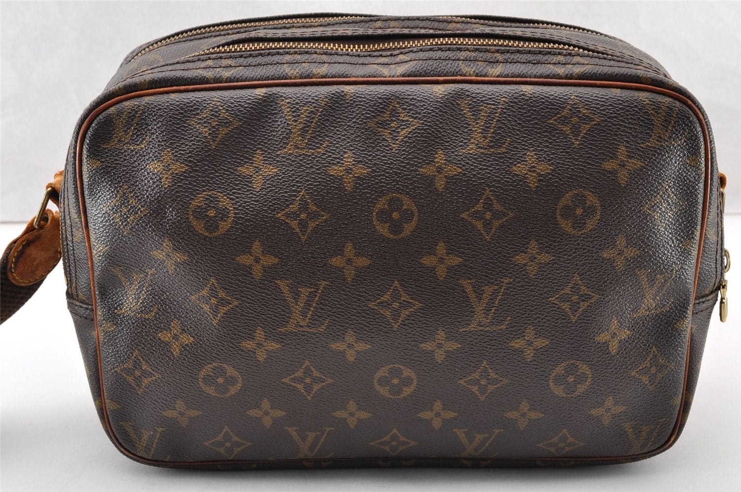 Authentic Louis Vuitton Monogram Reporter PM Shoulder Bag M45254 LV Junk 8934I