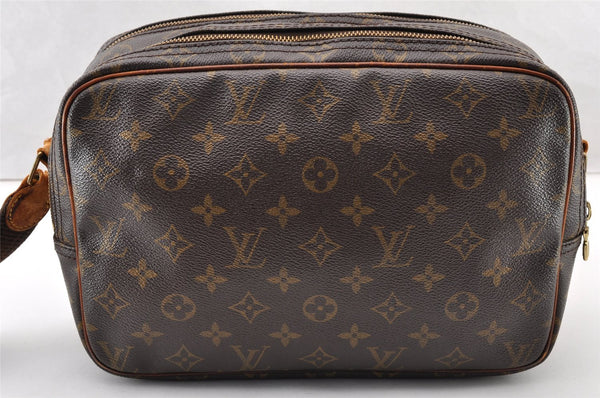 Authentic Louis Vuitton Monogram Reporter PM Shoulder Bag M45254 LV Junk 8934I