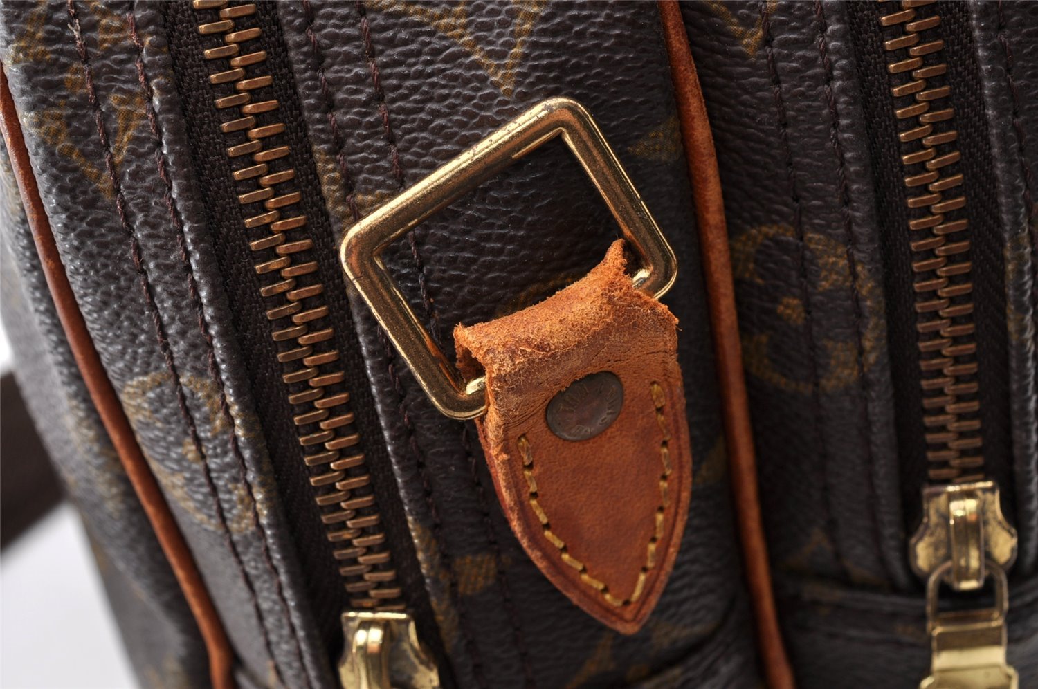 Authentic Louis Vuitton Monogram Reporter PM Shoulder Bag M45254 LV Junk 8934I