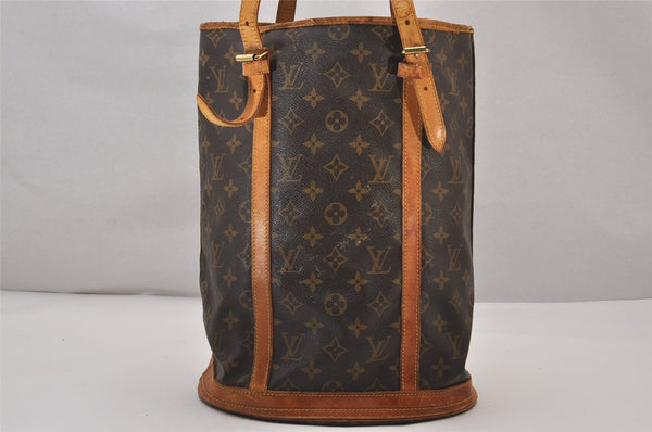 Authentic Louis Vuitton Monogram Bucket GM Shoulder Tote Bag M42236 Junk 8935I