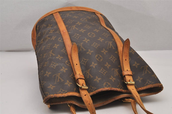 Authentic Louis Vuitton Monogram Bucket GM Shoulder Tote Bag M42236 Junk 8935I