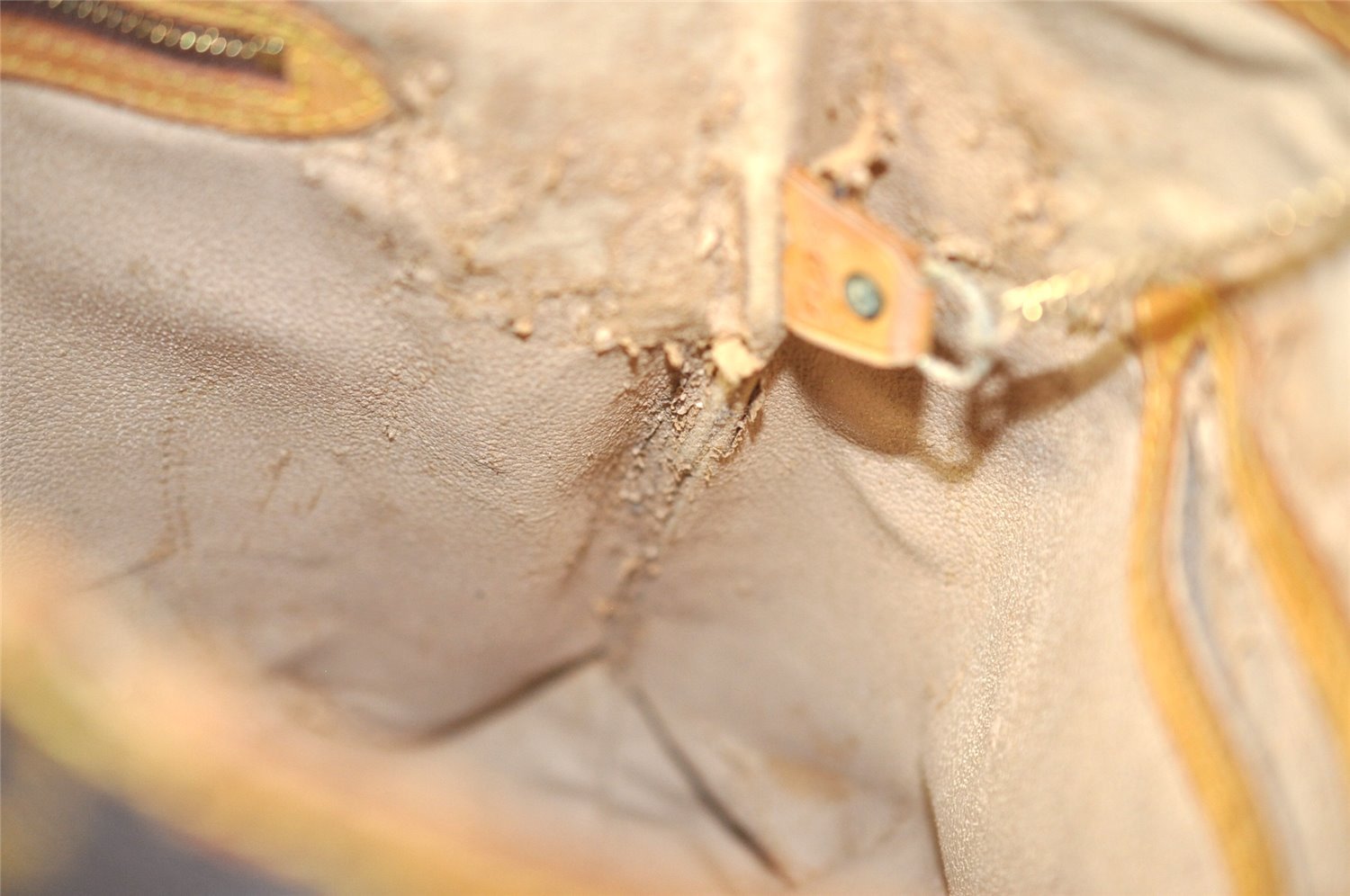 Authentic Louis Vuitton Monogram Bucket GM Shoulder Tote Bag M42236 Junk 8935I